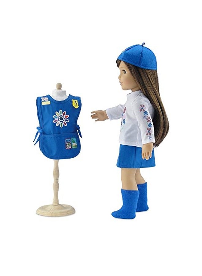 Emily Rose Doll Clothes - 5-Piece Doll Scout Outfit Set - Image 1