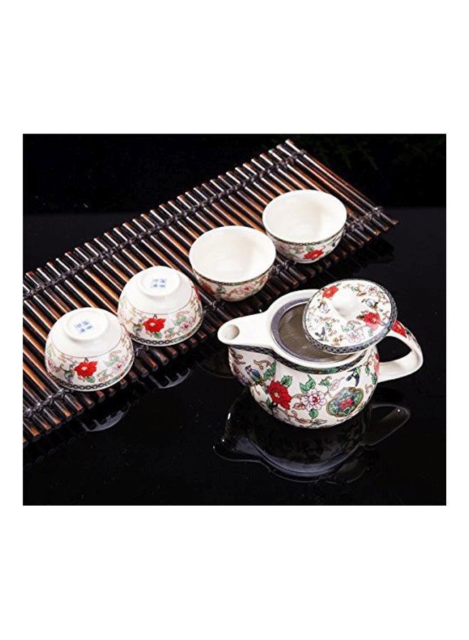 5-Piece Ceramic Teapot And Teacups Set - v1553015625/N22069769A_2