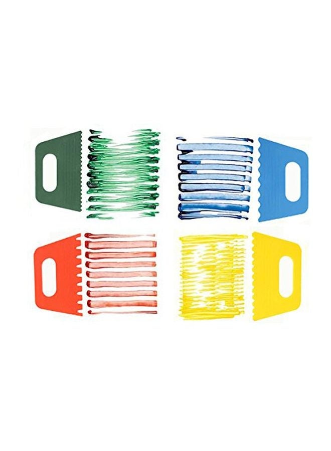 Carykon 4-Piece Paint Scraper Set Yellow/Red/Blue - Image 3