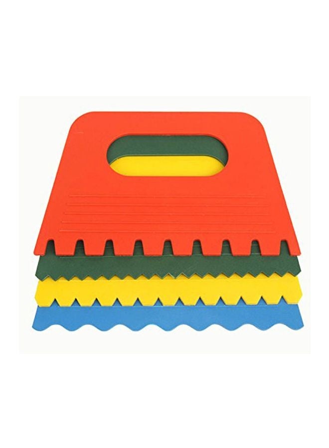 Carykon 4-Piece Paint Scraper Set Yellow/Red/Blue - Image 2
