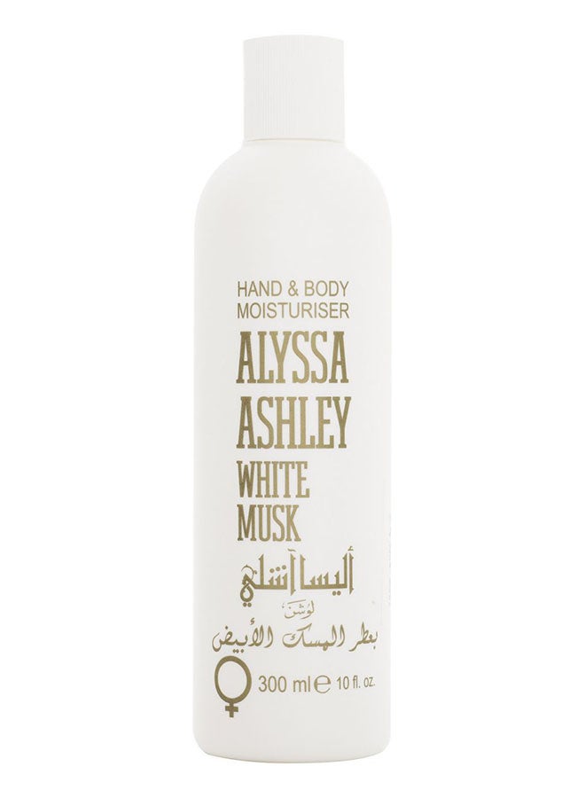 ALYSSA ASHLEY Musk Hand & Body Moisturiser White 300ml 