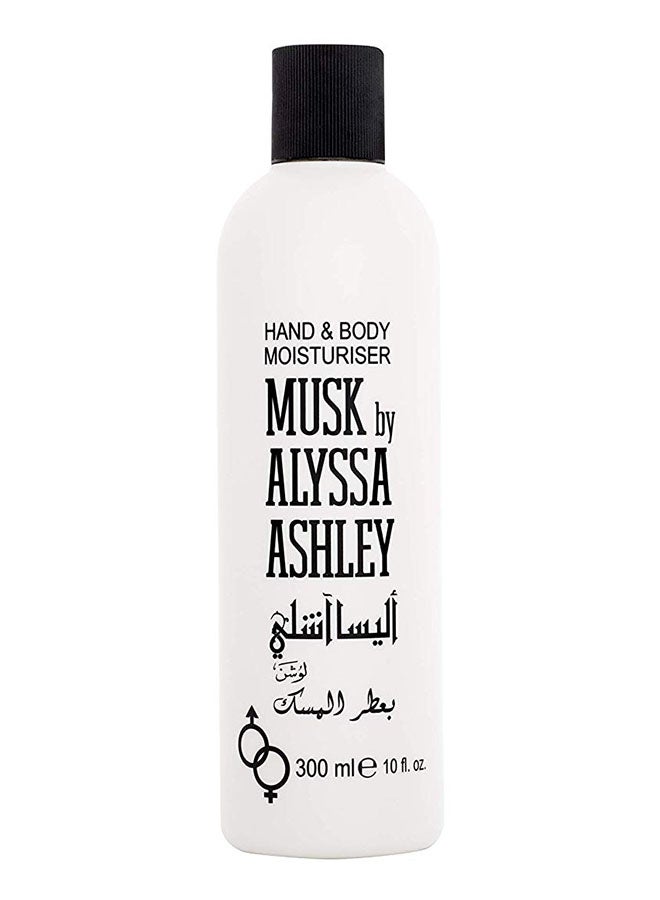 ALYSSA ASHLEY Musk Hand & Body Moisturiser White 300ml 