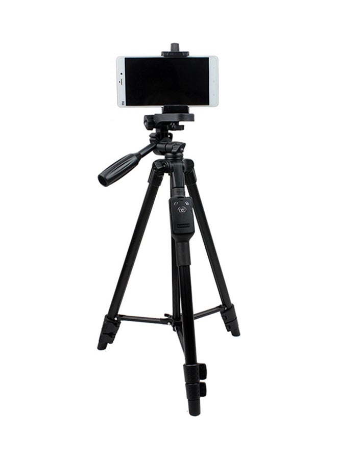 Yunteng VCT 5208 Professional Tripod With Bluetooth Remote Shutter Blue 