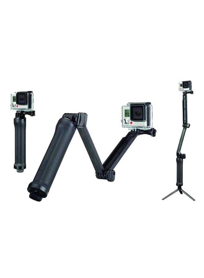 3-Way Hand Pole Grip Arm Monopod For Gopro Hero 2 Black