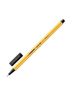 STABILO 10-Piece Fineliner Pen Black 