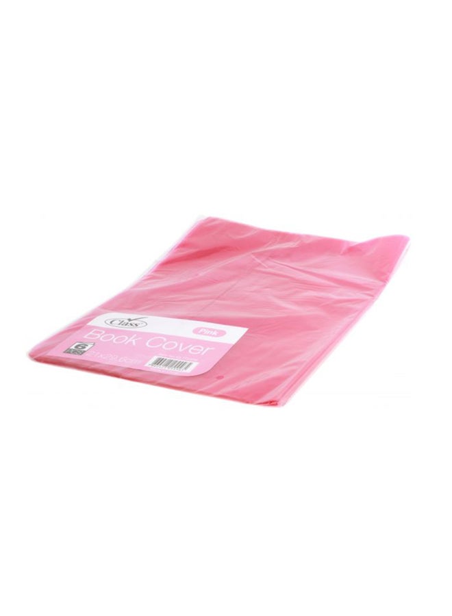 class Adhesive Book Cover Pink 