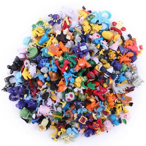 144-Piece Cute Mini Cartoon Pokemon Collectible Action Figure Toy Set 33.02 x 25.4 x 5.84cm