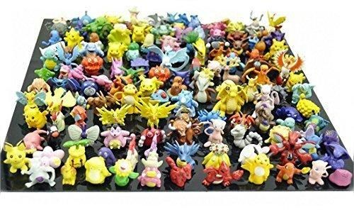 Generic 144 Piece Cute Mini Cartoon Pokemon Collectible Action