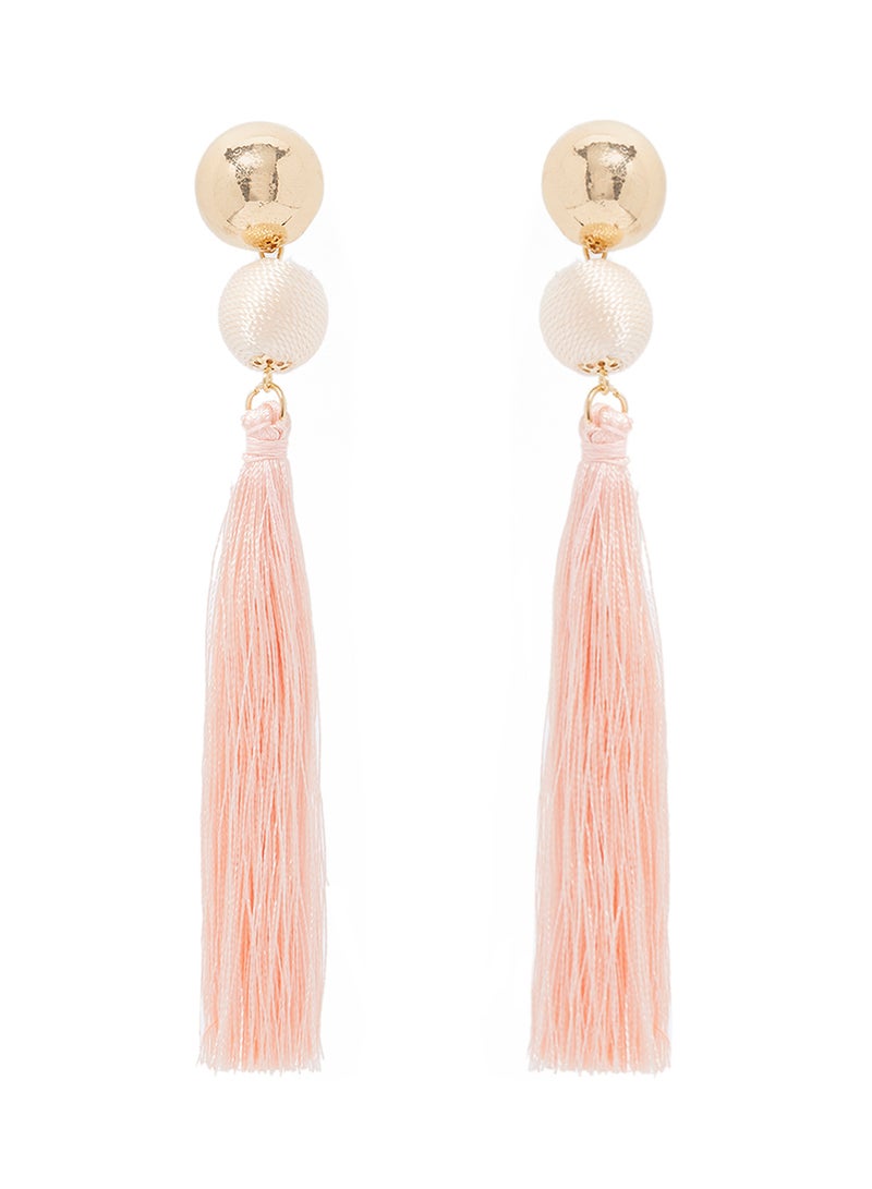 YUEJIN Thread Tassel Earrings - Image 1