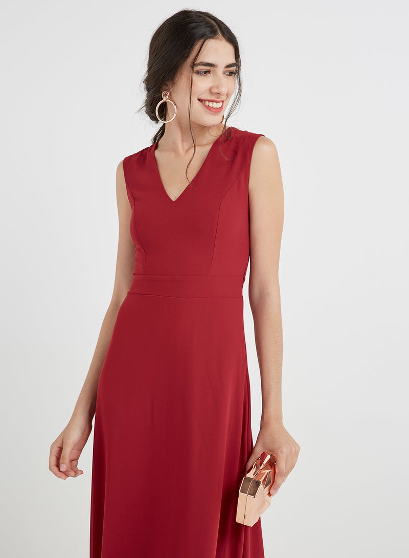 tfnc LONDON - Candis Maxi Dress Burgundy - Image 1