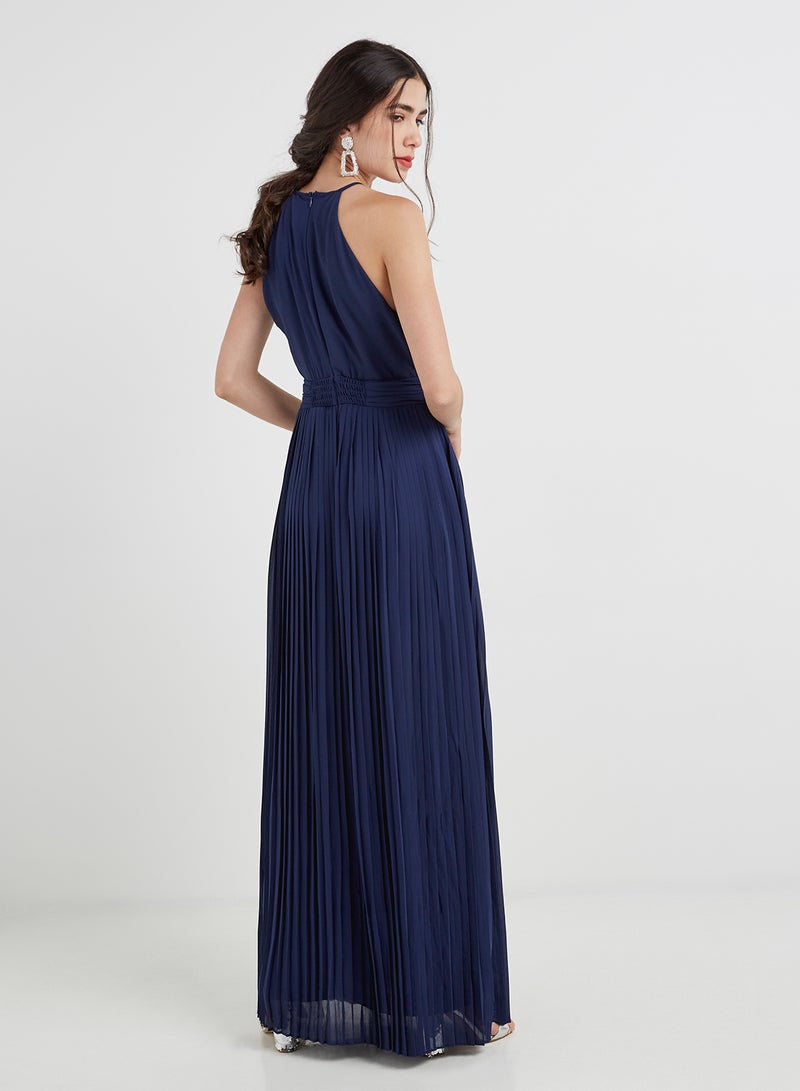 tfnc LONDON - Siena Embellished Waist Maxi Dress Navy - Image 1