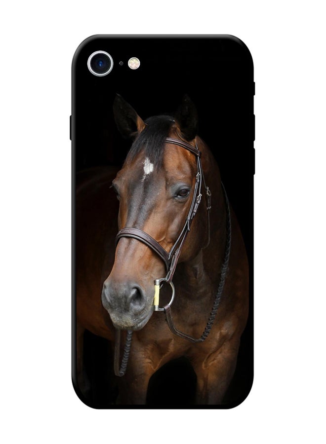 إس واي إن غطاء حماية واق لهاتف أبل آيفون 8 بني/أسود