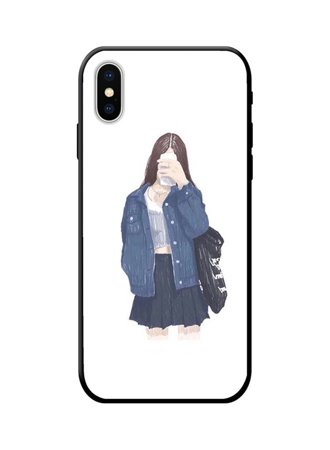 إس واي إن غطاء حماية واقي لهاتف أبل آيفون X أبيض