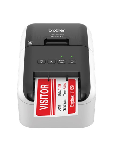 High-Speed Professional Label Printer White/Black