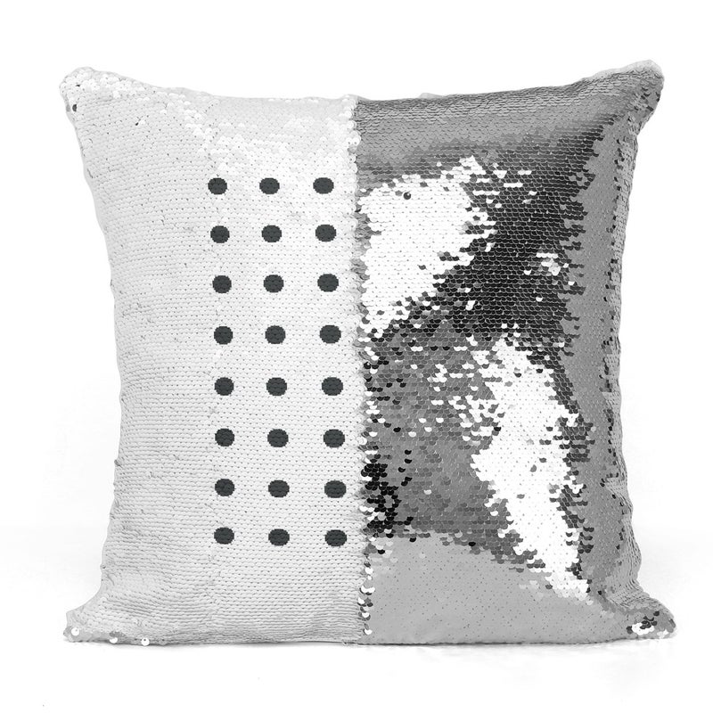 Pacman Game Retro Sequin Throw Pillow With Stuffing Multicolour 16x16inch - Image 3