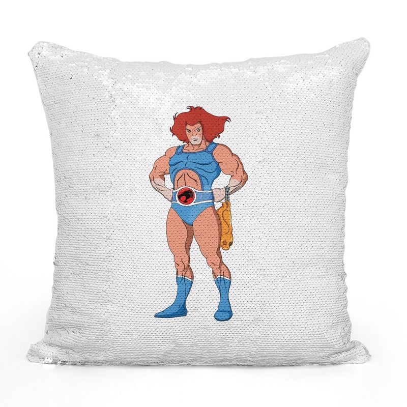 Generic - Thundr Cat Style Sequin Throw Pillow With Stuffing Multicolour 16x16inch - Image 1