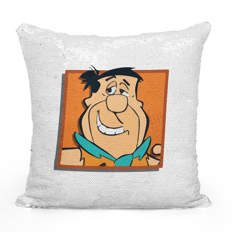 Generic - Fred Face Cute Sequin Throw Pillow With Stuffing Multicolour 16x16inch - Image 1