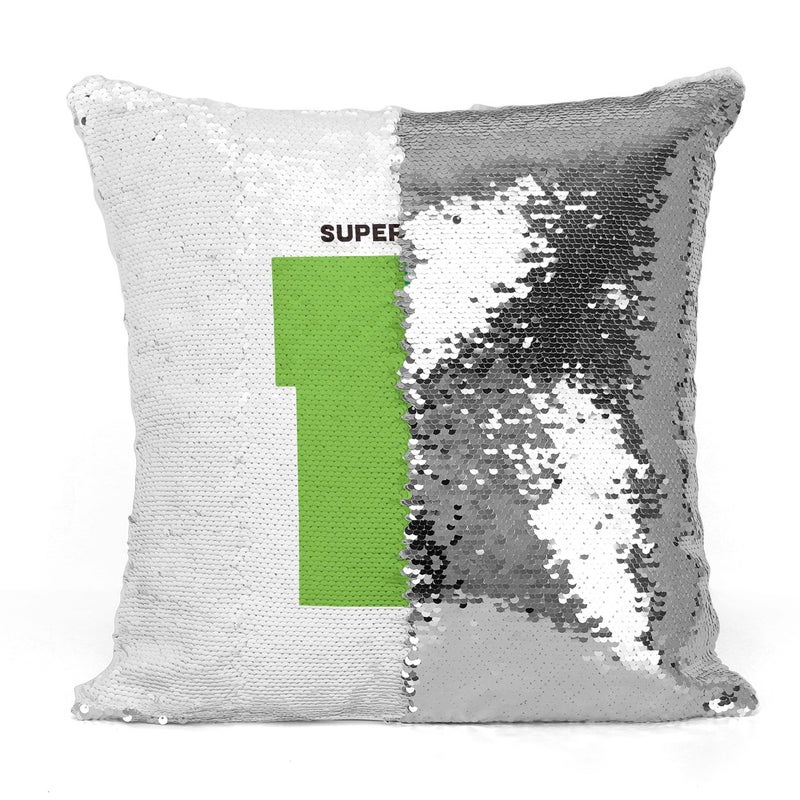 Mario Brother Ingame Sequin Throw Pillow With Stuffing Multicolour 16x16inch - Image 3