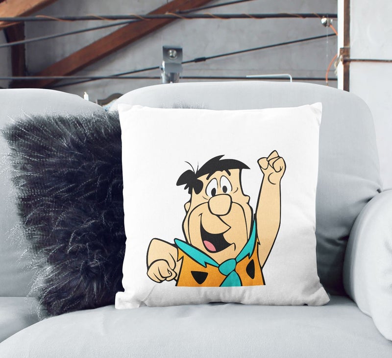 Generic Fred Flintstone Throw Pillow With Stuffing Multicolour 16x16inch  - Image 2