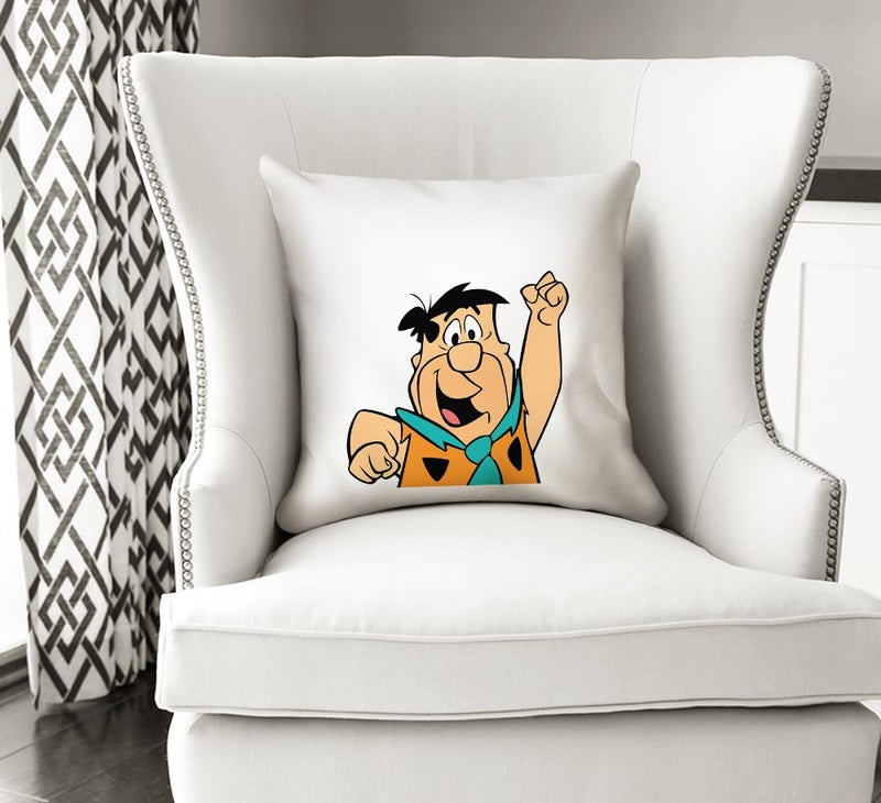Generic Fred Flintstone Throw Pillow With Stuffing Multicolour 16x16inch  - Image 3