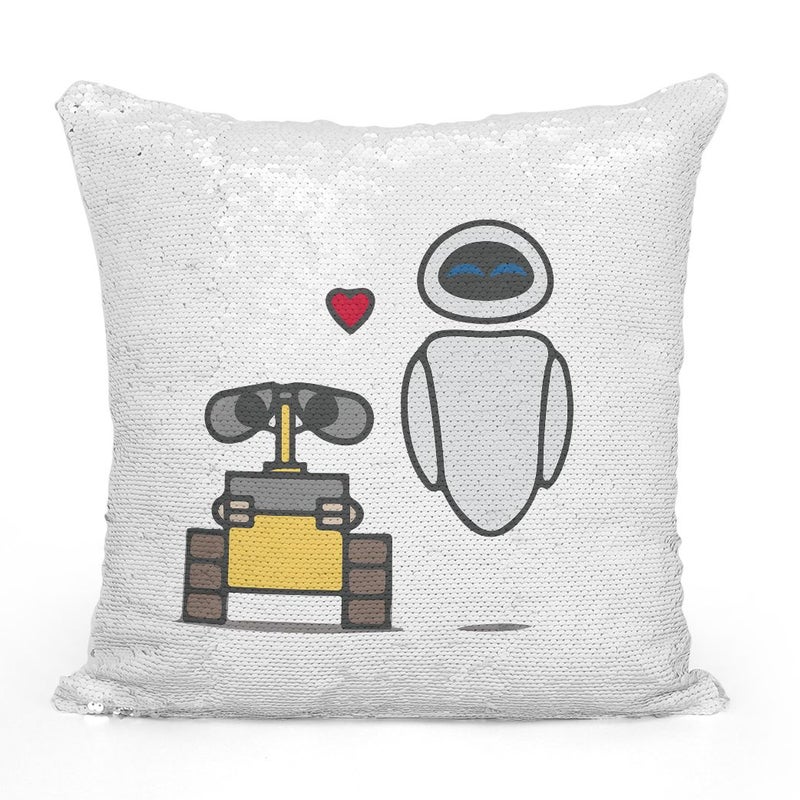 وسادة ثرو محشوة بنمط الروبوتات من فيلم Wall E متعدد الألوان 16x16بوصة - Image 2