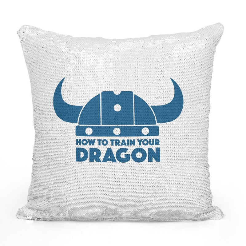 How To Train Your Dragon Sequin Throw Pillow With Stuffing Multicolour 16x16inch - Image 2