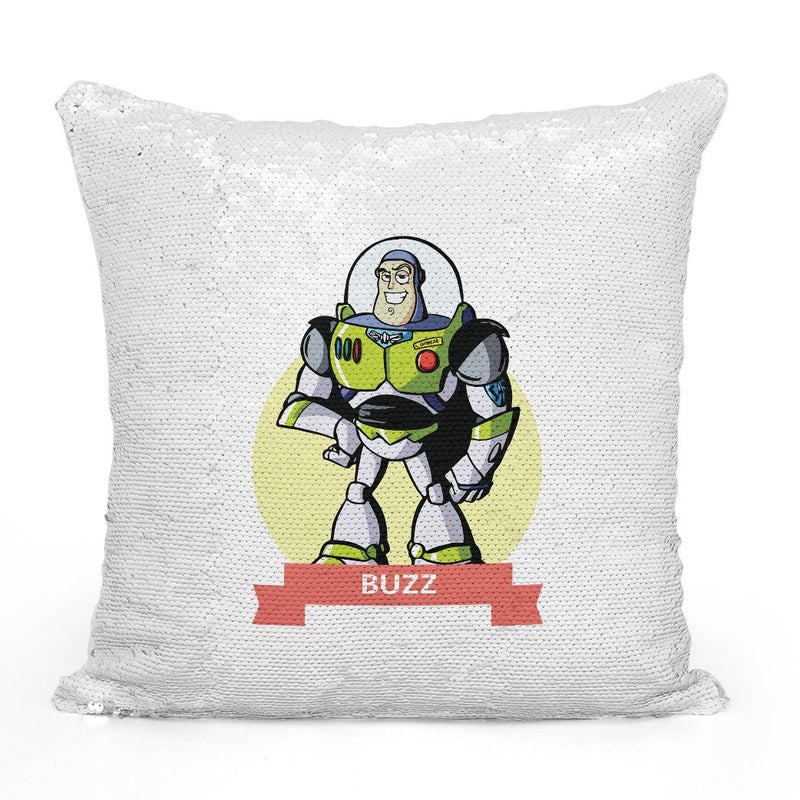 Toy Story Sequin Throw Pillow With Stuffing Multicolour 16x16inch - Image 2