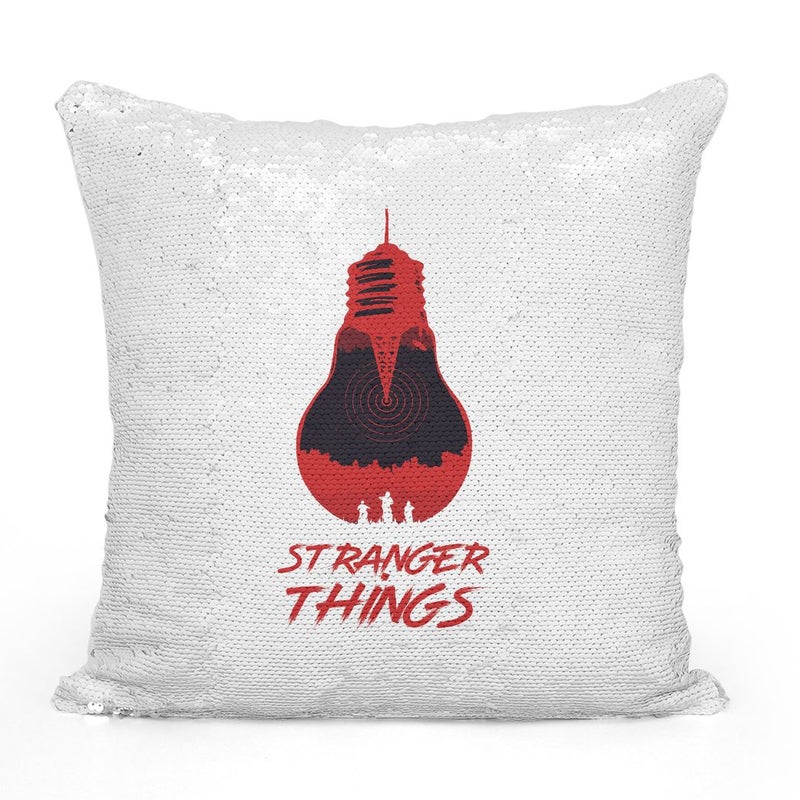 Stranger Things Item Sequin Throw Pillow With Stuffing Multicolour 16x16inch - Image 2