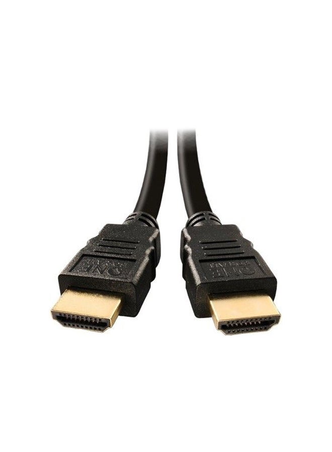 One For All HDMI To HDMI Cable Black/Gold