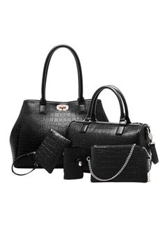 5-Piece Shoulder Bag Set Black