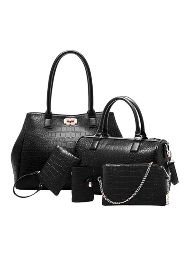 Generic - 5-Piece Shoulder Bag Set Black - Image 1