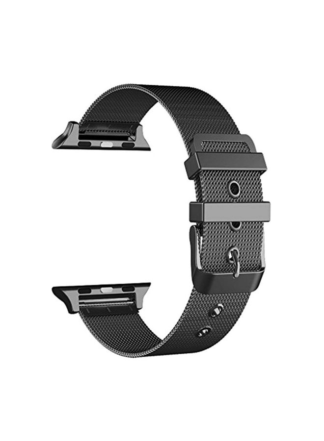 LNKOO - Buckle Replacement Band For Apple Watch Series 4/3/2/1 44mm Black - Image 1
