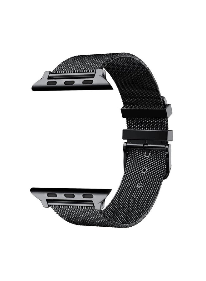 LNKOO - Buckle Replacement Band For Apple Watch Series 4/3/2/1 44mm Black - Image 1