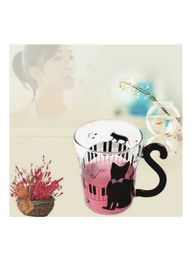 Innovative Cute Cat Kitty Glass Mug Cup Dots Decoration Cup For Home Office ZM818203 - Image 3
