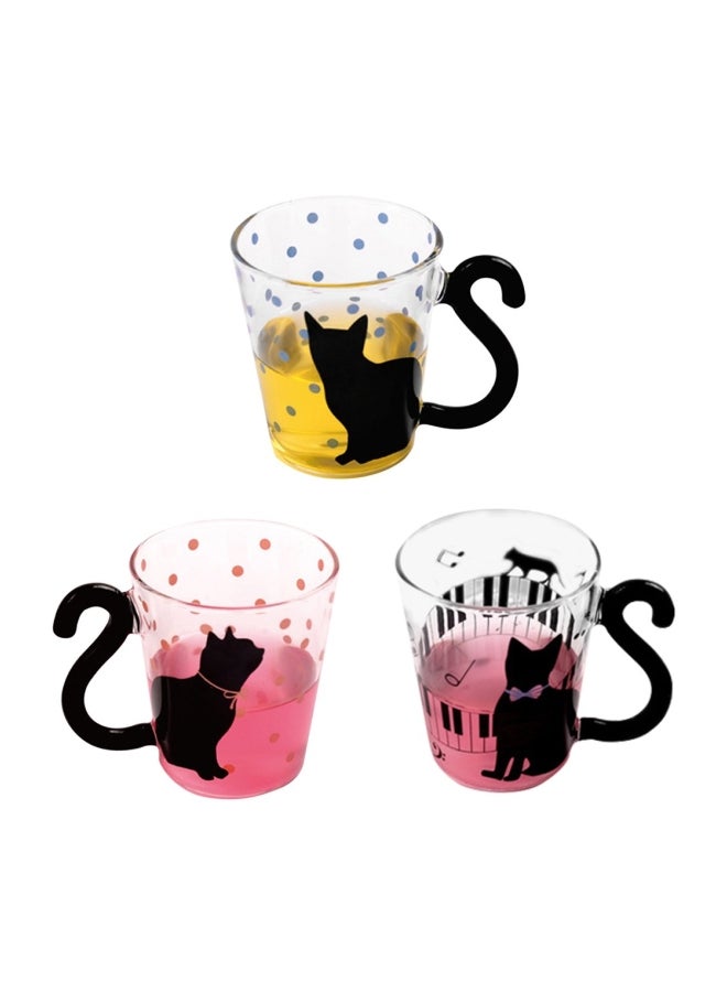Innovative Cute Cat Kitty Glass Mug Cup Dots Decoration Cup For Home Office ZM818203 - Image 5