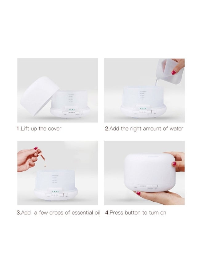 Generic - Ultrasonic Oil Diffuser Air Humidifier 500ML Blue - Image 1