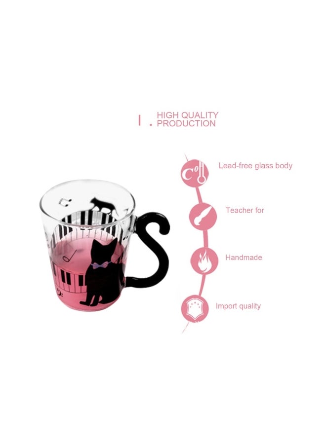 Innovative Cute Cat Kitty Glass Mug Cup Dots Decoration Cup For Home Office ZM818203 - Image 4