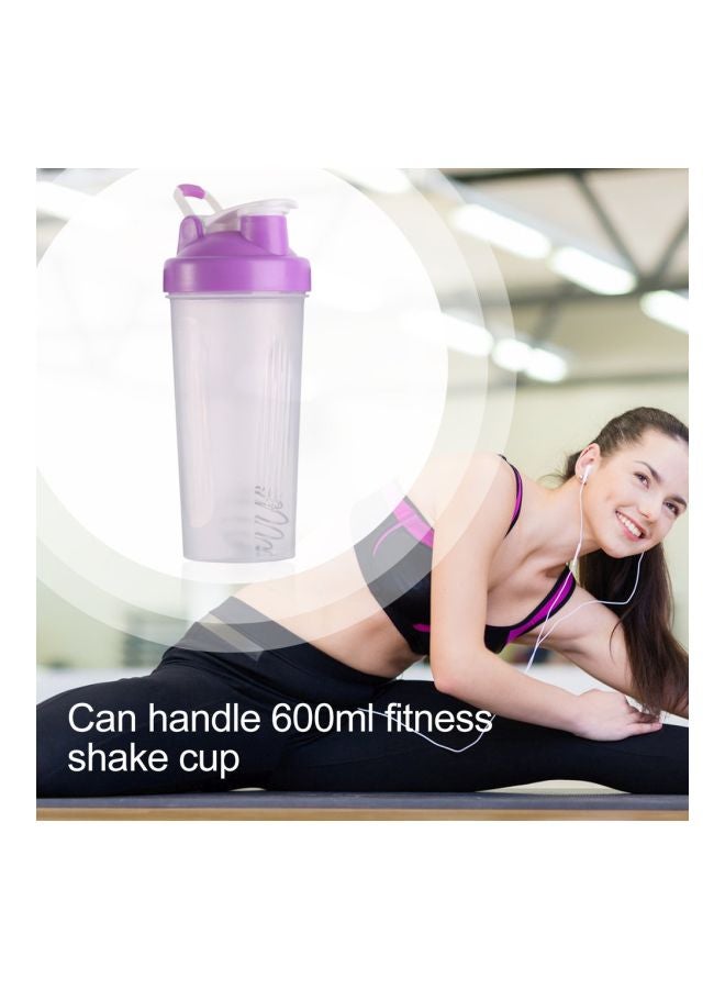 Generic Handheld Gym Protein Shaker Mixer Bottle 9.5x22x9.5cm  - Image 4