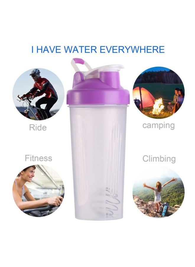 Generic Handheld Gym Protein Shaker Mixer Bottle 9.5x22x9.5cm  - Image 2