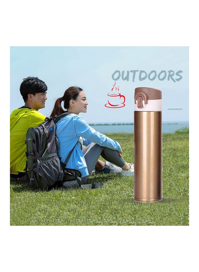 Stainless Steel Water Bottle Rose Gold 23x6cm - Image 3