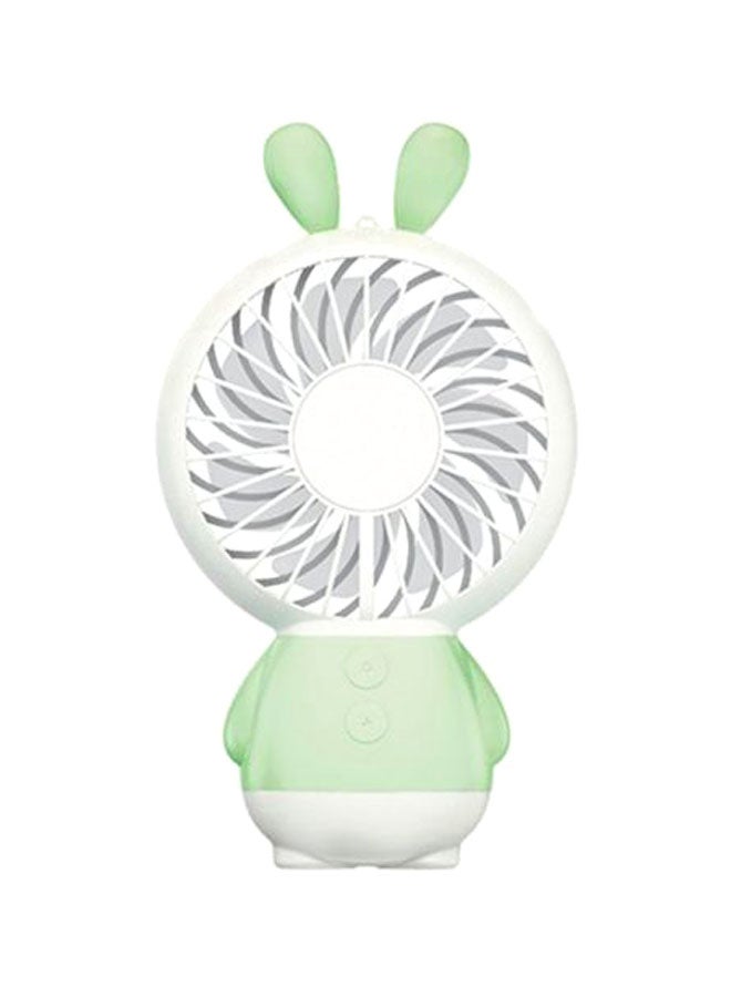 مروحة بشحن عن طريق USB مع قاعدة للمكتب DQ35302 أخضر/أبيض - Image 1