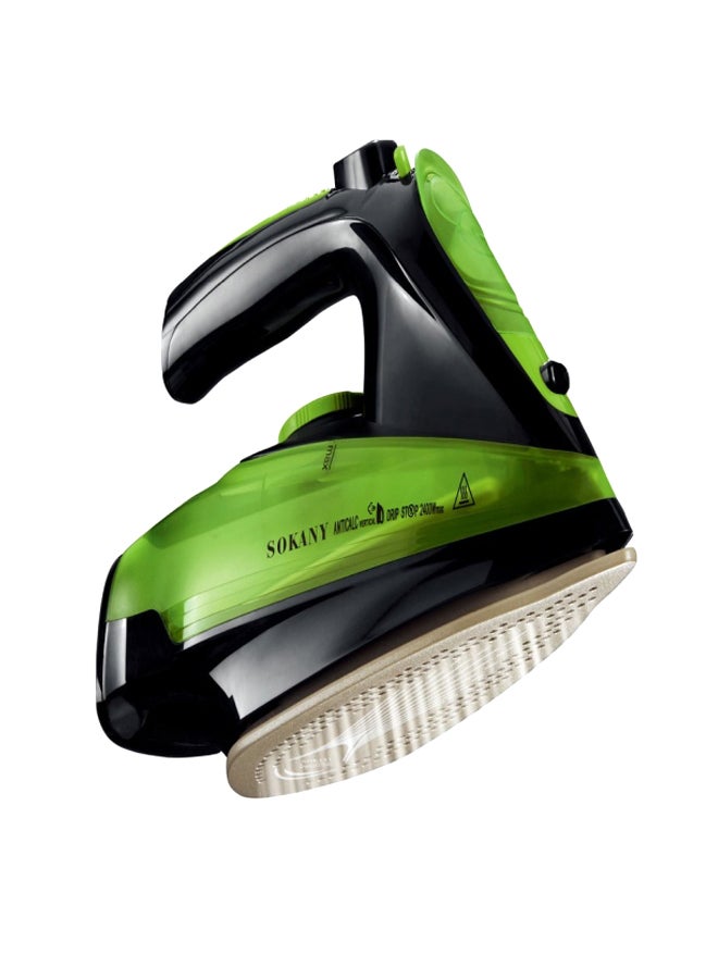 Electric Steam Iron With Docking Station 2400W AJ-2085 Green - Image 1
