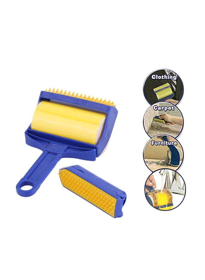 Handheld Lint Remover Brush Blue/Yellow/Orange - Image 3
