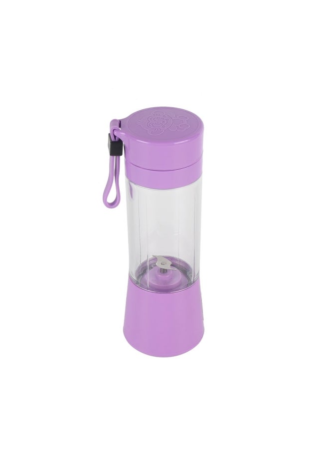 عصّارة فاكهة بسعة 380 مل بتصميم يحمل باليد مزودة بمنفذ USB ZK1623404 أرجواني/ شفاف - Image 2