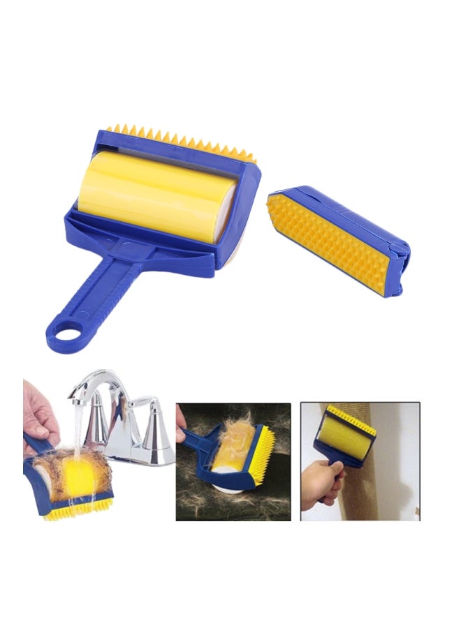 Handheld Lint Remover Brush Blue/Yellow/Orange - Image 4