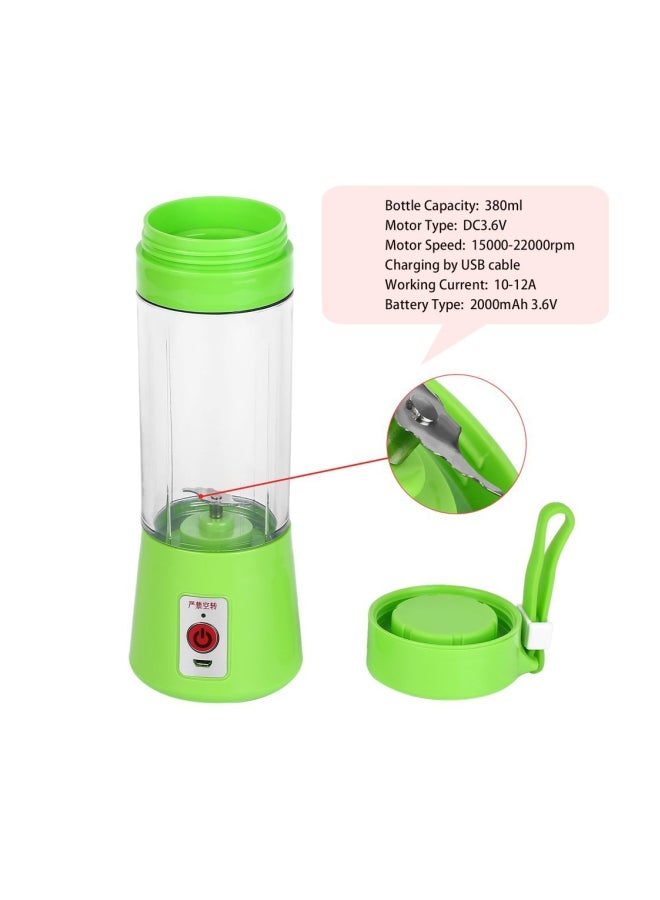عصارةٌ وصانع سموذي يوضع أعلى الطاولة . 380 ml ZK1623401 شفاف / أخضر - Image 5