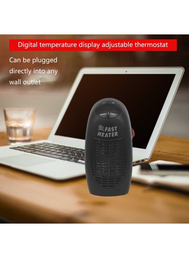 Generic - Portable Mini Room Heater 400W ZM1050900 Black - Image 1