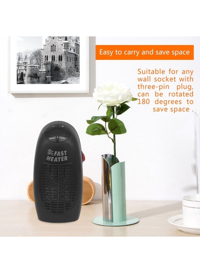 Generic - Portable Mini Room Heater 400W ZM1050900 Black - Image 1