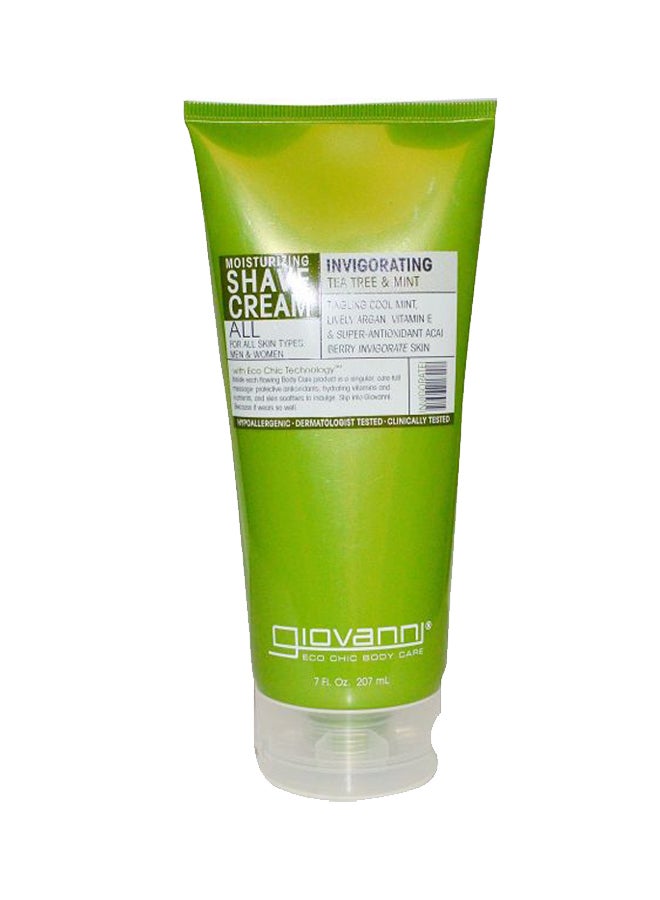 Giovanni Moisturizing Shave Cream - Tea Tree And Mint 207ml 