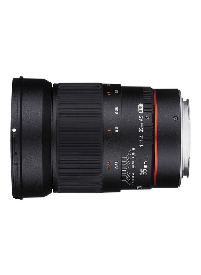 ساميانغ عدسة F/1.4 AS UMC مقاس 35 مم لكاميرا سوني E ماونت أسود